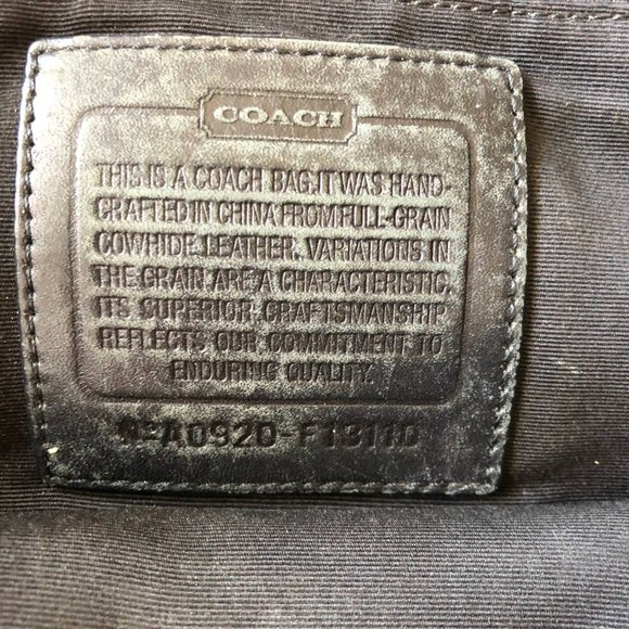 Coach soho Black Leather Buckle Satchel Tote Shoulder Bag Hand Purse 13110 - Picture 11 of 15